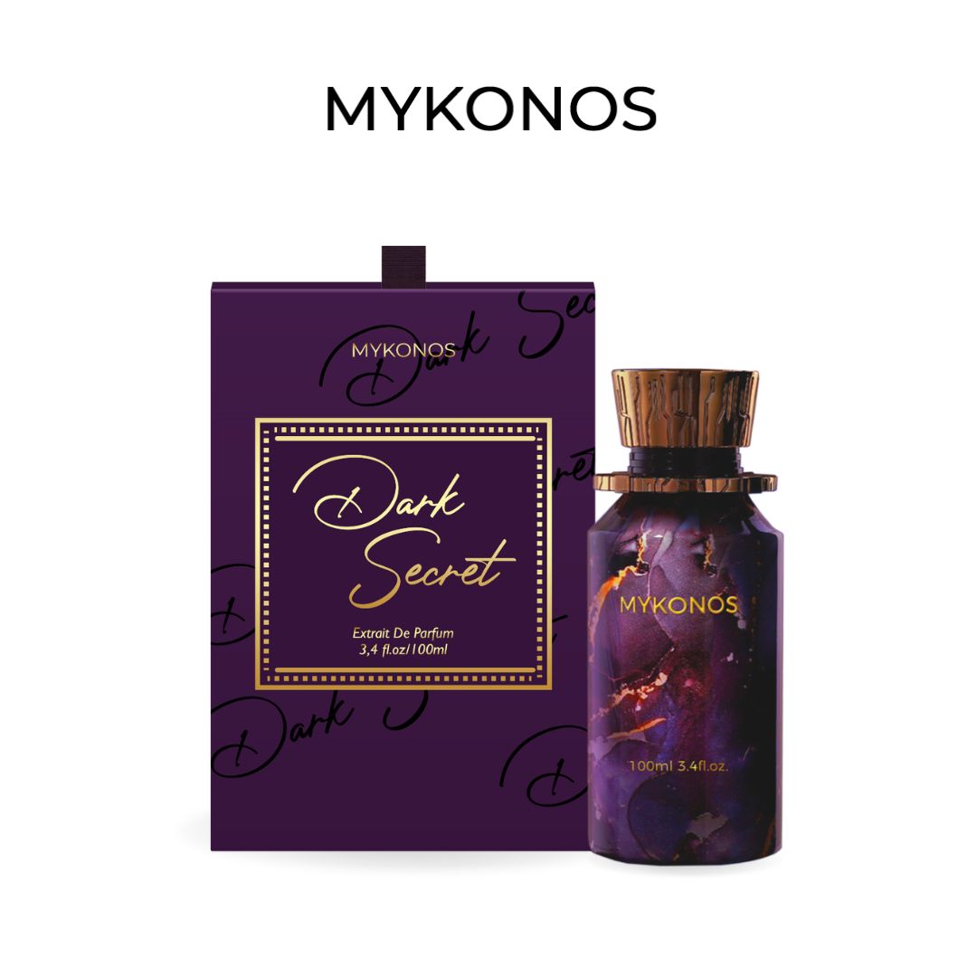 Mykonos Dark Secret Extrait de Parfum 100ml Unisex Sweet Spicy Woody Perfume