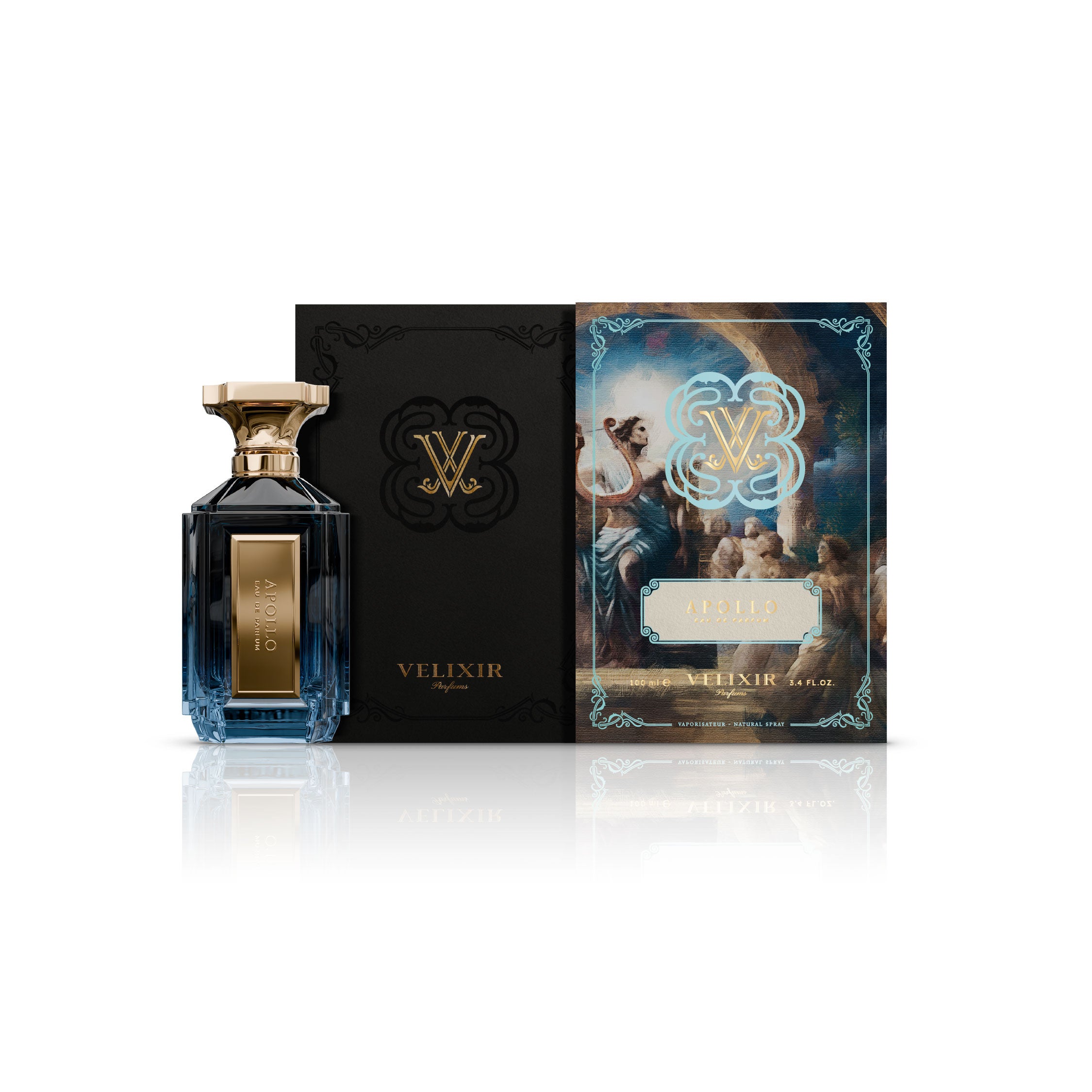 Velixir Parfums Apollo Eau de Parfum Unisex Aromatic Fresh Spicy Woody 35ml 100m - Image 2