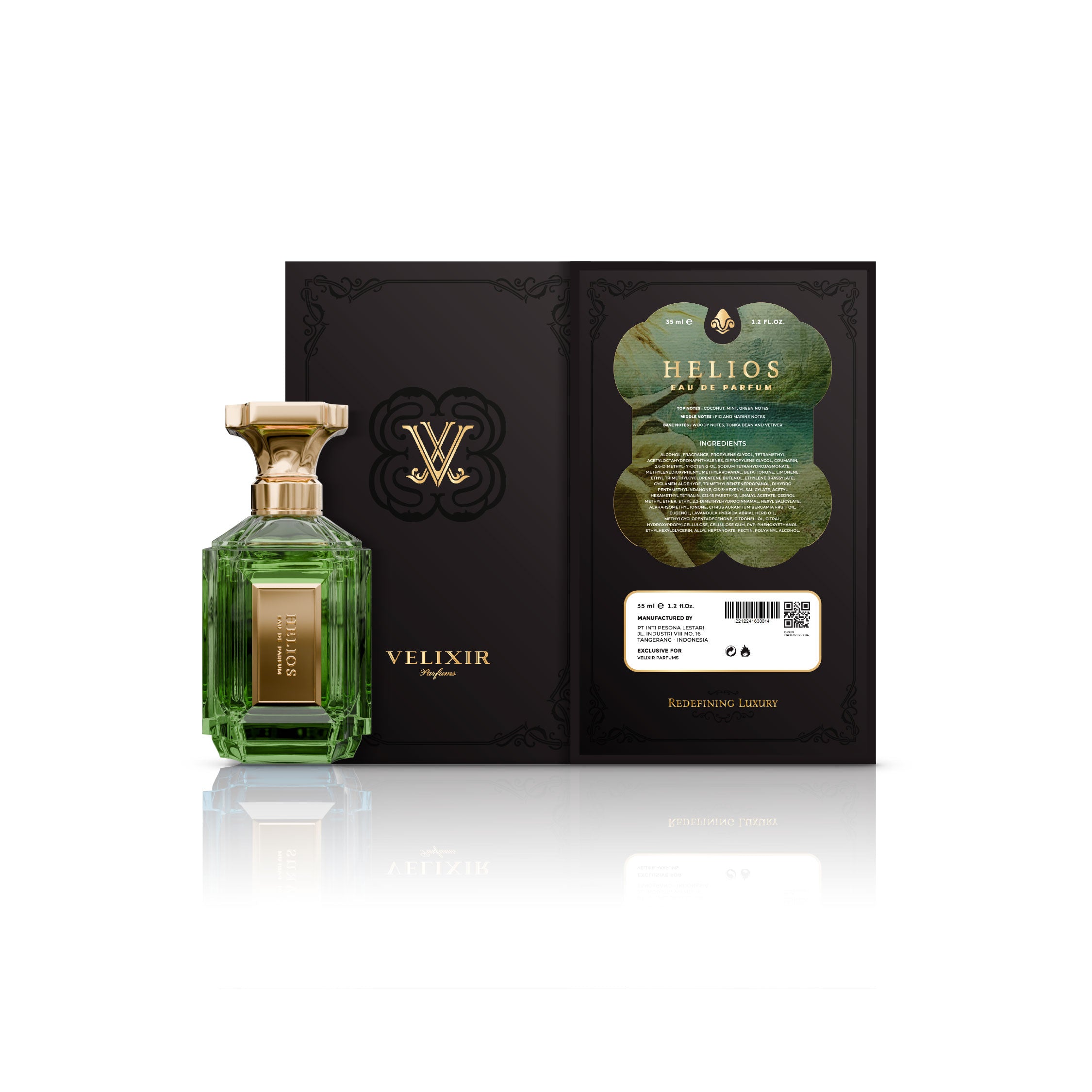 Velixir Parfums Helios Eau de Parfum Unisex Green Coconut Woody 35ml 100ml - Image 4