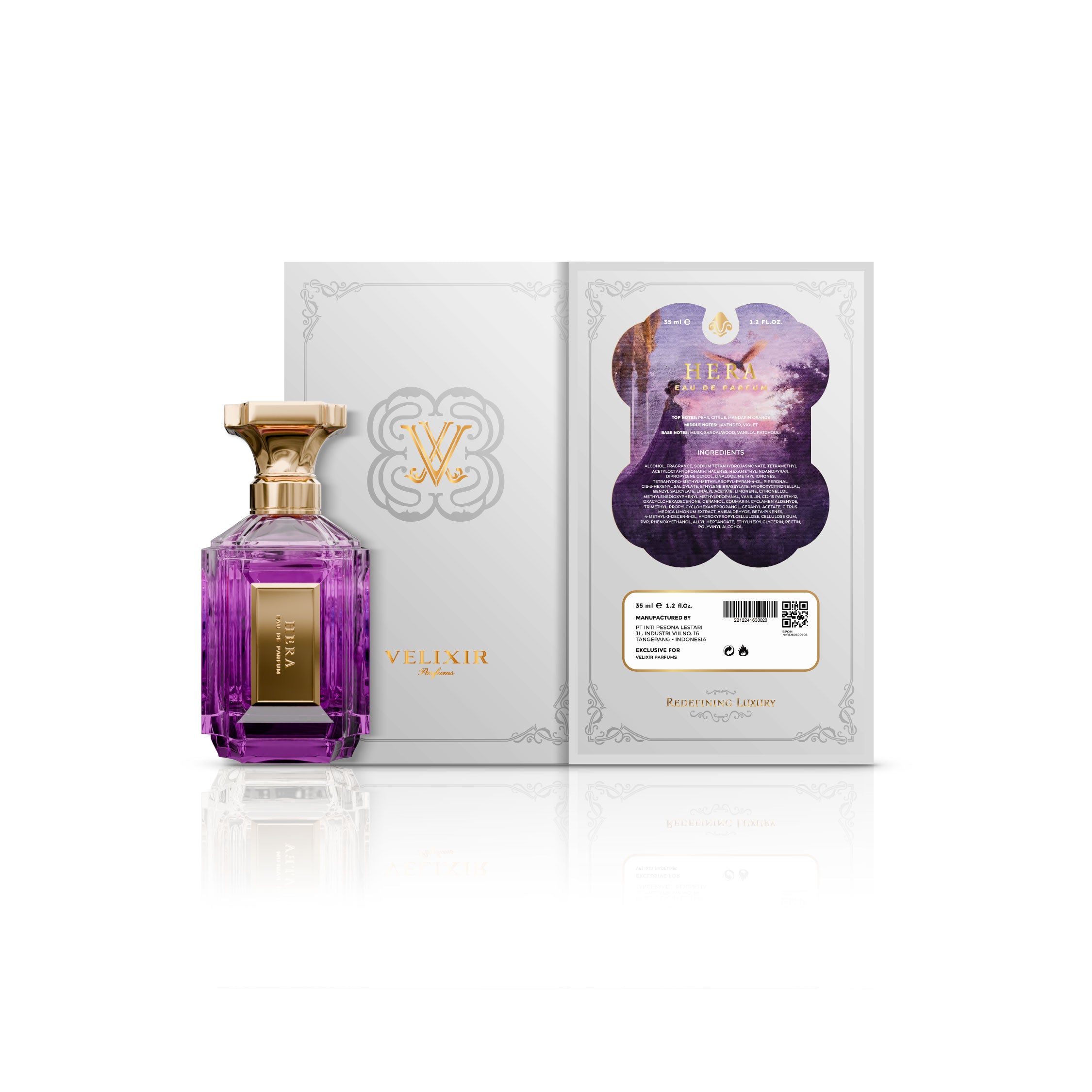 Velixir Parfums Hera Eau de Parfum Unisex Powdery Violet Floral 35ml 100ml - Image 4