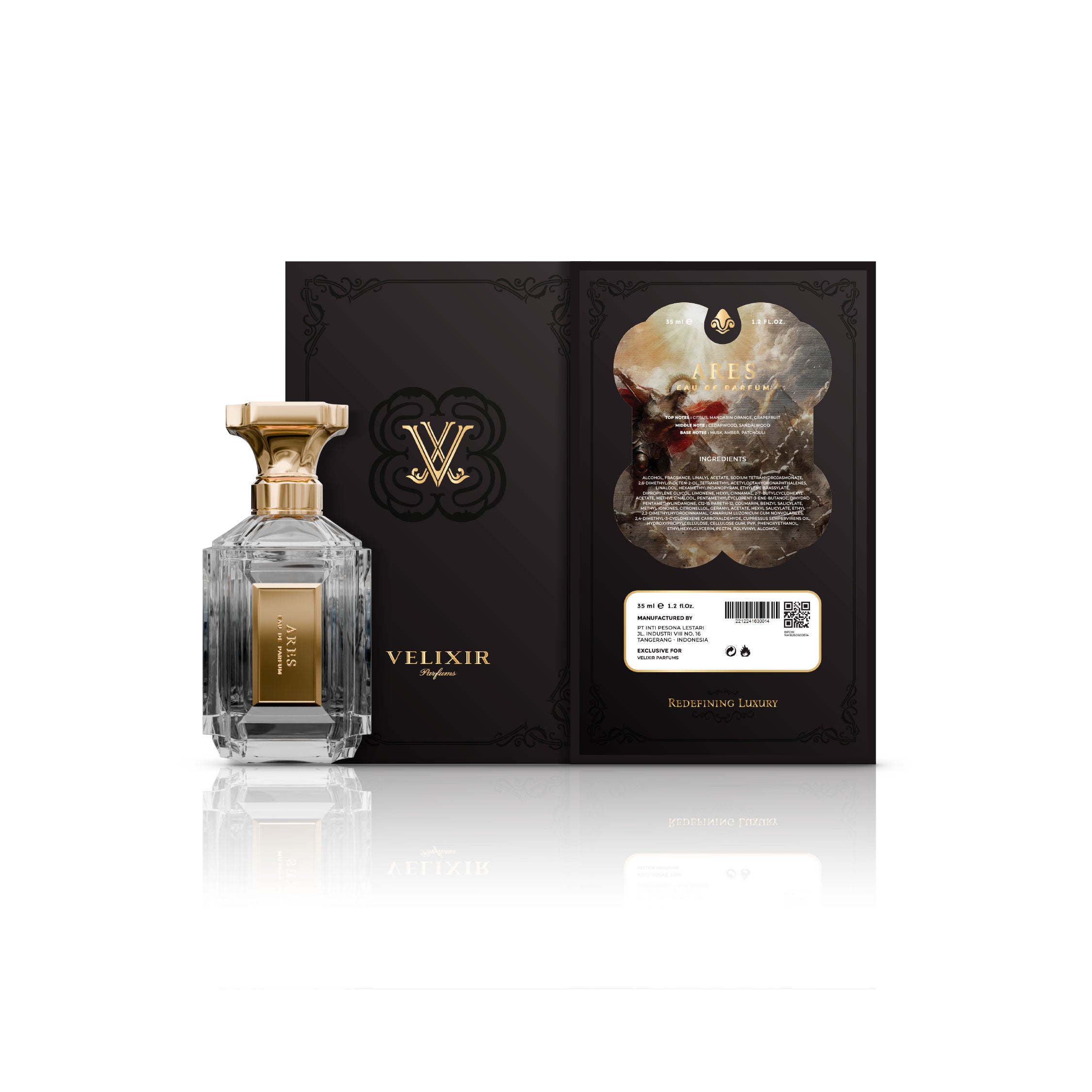 Velixir Parfums Ares Eau de Parfum Unisex Citrus Woody Musky 35ml 100ml - Image 4